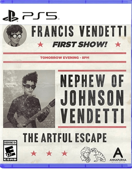 The Artful Escape [Iam8bit Edition] box art for Playstation 5